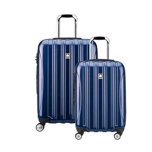 DELSEY PARIS Helium Aero Hardside Expandable Luggage with Spinner Wheels, Blue Cobalt, 2-Piece Set (21/24) - color: Blue Cobalt, size: 2-Piece Set (21/24)