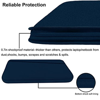 Laptop Sleeve Case, 15.6 inch, Durable Computer Carrying Bag Protective Case Briefcase Handbag with Front Pocket, Slim Laptop Cover for 15.6 Inch HP, Dell, Lenovo, Asus, Notebook, Blue - color: Blue, size: 15.6 Inch