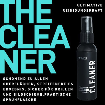 Eyeshaker Screen Cleaning Set with Microfiber Cloth Cleaning Solution and Spray Bottle - Display Cleaner for LCD, LED, QLED, OLED, TFT monitors and Mobile Phone Displays