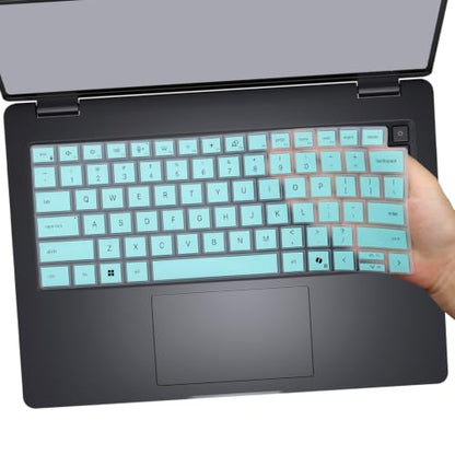 Keyboard Cover for 2026 2025 Dell Pro 14 PC14250/14255-HotBlue | Pro 14 Plus PB14250/14255,Pro 14 Max MC14250/14255 14'' (NOT FIT Dell Pro Max 14 Premium & Education/Rugged/Essential 14) - color: HotBlue