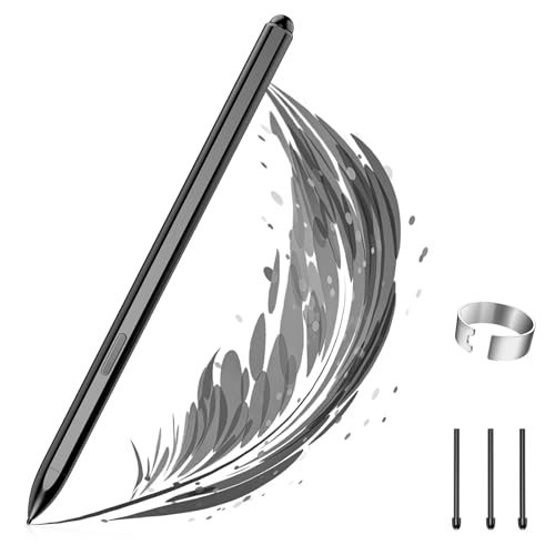 TiMOVO Magnetic EMR Stylus Pen Compatible with Remarkable 2, 4096 Pressure Levels, No Charging, Digital Eraser, Palm Rejection, Tilt Support, 3 Replacement Tips, Black - color: Black