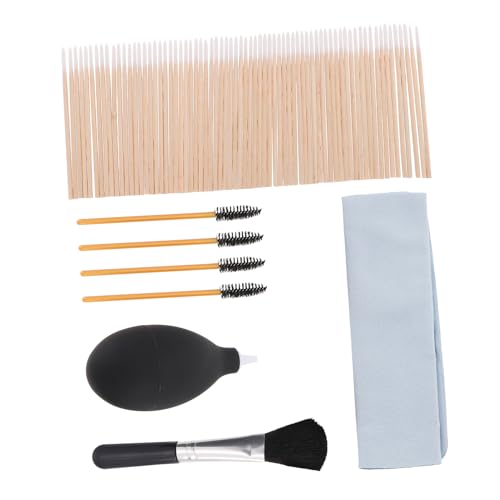 1set Earphone Cleaning Kit Brushes Swabs Air Blower Microfiber Cloth Soft Brush Portable Headphone Cleaning Tools for Earbuds Laptops Cameras