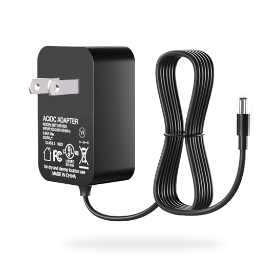 12V Computer Monitor Power Cord for SANSUI ES-24F2 ES-24F2C ES-24X5A ES-24X5AL ES-22F1 ES-22X3 ES-27F2C 24" 21.5" Gaming Monitor AC Adapter Charger Replacement ETL Listed