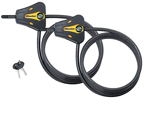 Master Lock - Keyed Alike Trail Camera Python Adjustable Cable Locks w/4 Keys, Model# 8419KA-2 - size: 2 Pack