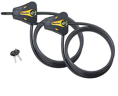 Master Lock - Keyed Alike Trail Camera Python Adjustable Cable Locks w/4 Keys, Model# 8419KA-2 - size: 2 Pack