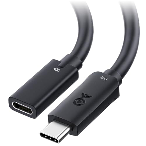 Cable Matters 40Gbps USB4 Extension Cable, USB4 Male to Female, 3.3ft /1m | [8K@60Hz / 4K@240Hz, 240W Charging, 40Gbps Data Transfer] True Reversible Design, USB C Extender, USB 4 Extension Cable - size: 3.3 Feet