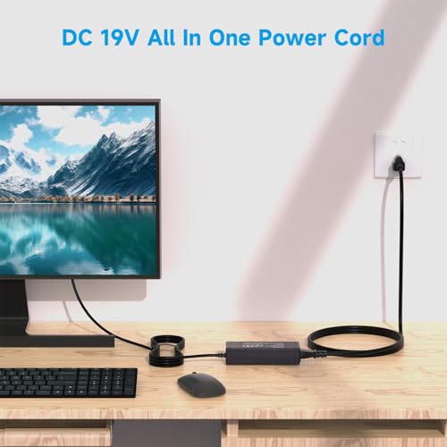 90W Power Supply for HP All-in-One Desktop PC 18 20 23" (Old Model) - LJO-EEIH 19V 4.74A Charger [7.4mm Big Tip] - Fits Pavilion 20-b 23-g TouchSmart 310 520 Omni 120 (NOT for 24-df Blue Tip)