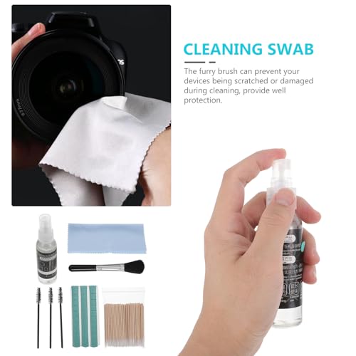 TEHAUX Earphone Cleaning Kit with Headset Brush and Microfiber Cloth for Phone, Laptop, Keyboard Dust Removal – 6pcs Set Compatible with Airpods, Portable Electronics Cleaning Tools