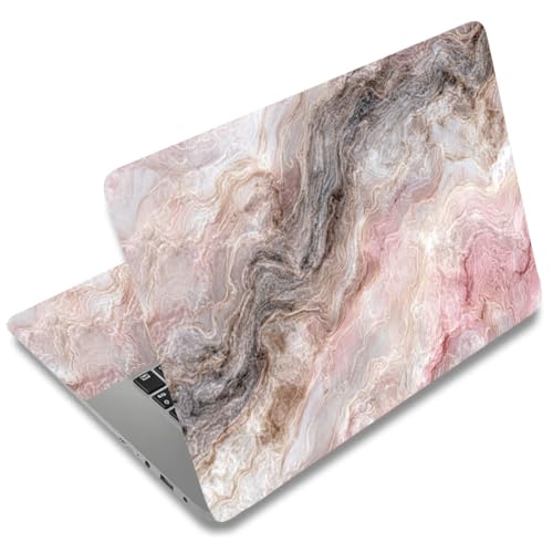 SUPERDANT 3pcs Marble Texture Laptop Cover 14.9x10.6in Marble Laptop Skin Decal Freely Cut Full-Coverage Scratch-Proof Water-Proof PVC Sticker for 12-15.6 Inch Notebook Colorful - style: Marble texture
