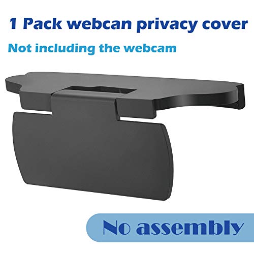 imluckies Webcam Cover for Logitech C920/ C920x/ C930e/ C922x/ C922 HD Pro Stream Webcam, Physical Anti-Peeping, Camera Privacy Shutter Cover Protect Lens and Security, Black