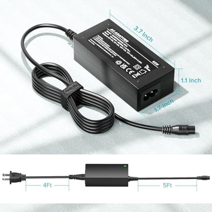 Powseed 65W Universal Laptop Charger for Dell HP Asus Acer Samsung Toshiba Lenovo IBM Sony Gateway Notebook Ultrabook Chromebook, DC Output 18.5V 19V 19.5V 20V Power Adapter Supply Cord 65W