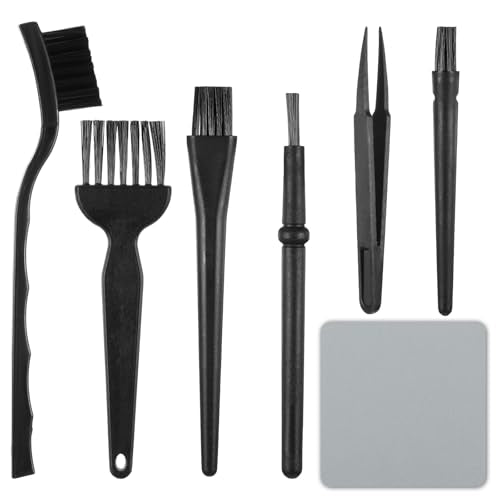 6 Pack Keyboard Cleaning Brush Small Cleaner Brushes Anti Static Brush Electronic Dust Cleaning Brushes for Computer Motherboard Camera Car Interior and Hard to Reach Spaces