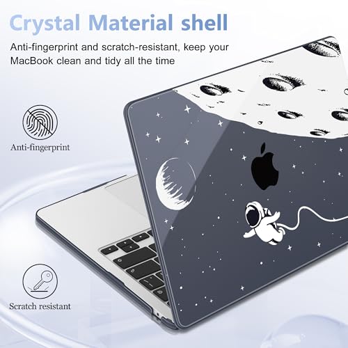 May Chen for MacBook Air 15 inch Case M5 M4 M3 M2 2026 2024-2023, Model A3448 A3241 A3114 A2941, Closes Seamlessly Hard Shell Laptop Cover with Keyboard Cover, Astronaut Flight - color: Astronaut Flight