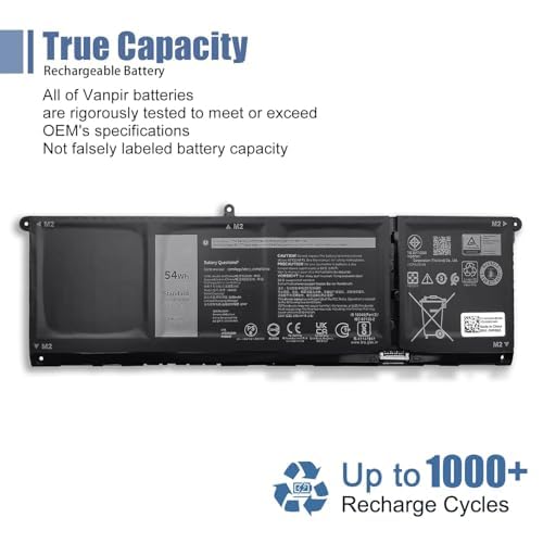 V6W33 Laptop Battery for Dell Latitude 3520 Inspiron 5310 Series - size: 11.18*3.48*0.23 inch V6W33