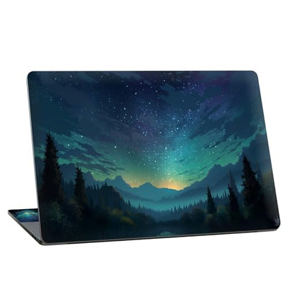 Universal Laptop Skin Sticker with 2 Wrist Pad Skins, Waterproof Scratch Resistant Vinyl Laptop Cover Decal, Cut to Fit for 11–15.6 Inch MacBook HP Dell Lenovo, Magic Starry - color: Magic Starry