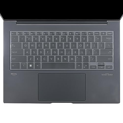 MUBUY Keyboard Cover Skin for ASUS Zenbook 14 OLED UX3405 & ZenBook Flip 14 UP3404，ZenBook 14X UX3404，ZenBook Pro UX6404, ZenBook UM3406 14 inch Laptop US Keyboard Cover-TPU - color: TPU