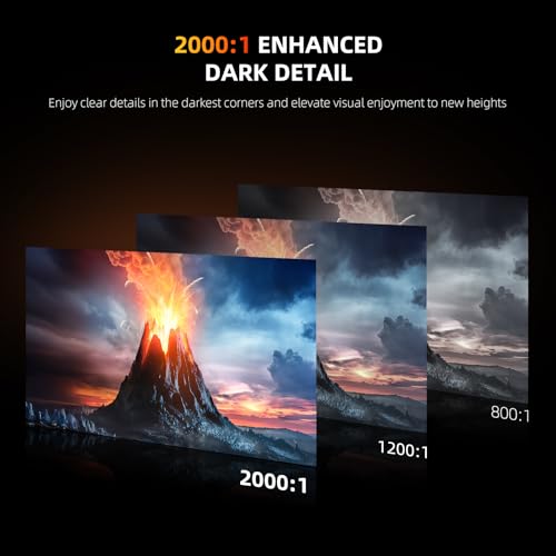 UPERFECT Portable Monitor 4K 24" QLED, 400 Nits 145% sRGB Large Monitor | 3840 * 2160 UHD | USB-C & HDMI | VESA & Stand | Second Screen for Computer, Mini PC, Game Consoles - size: 23.8"