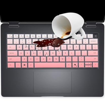 Keyboard Cover for Dell Pro 14 PC14250 PC14255, Dell Pro 14 Plus PB14250 PB14255 & Dell Pro Max 14 MC14250 14" (NOT FIT Dell Pro 14/Pro Max 14 Premium, Pro 3/5/7, Pro Education/Rugged/Essential 14) - color: Ombrepink