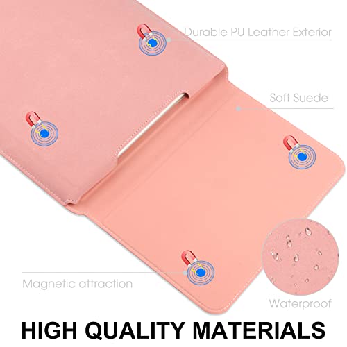 HoYiXi 13 Inch Laptop Sleeve Case Bag Compatible with MacBook Neo 2026/MacBook Air 13 M1 M2 2022-2018/MacBook Pro 13 M2 2022-2016/Surface Pro 8 2021/Surface Go 3 13-13.6'' Dell HP ASUS Acer PC, Pink - color: Pink, size: 13-13.3 in