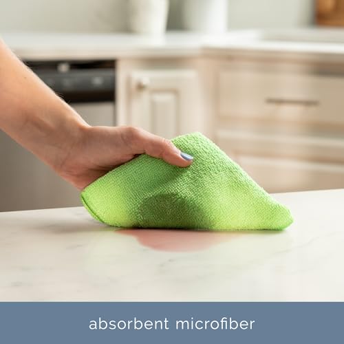 S&T INC. Microfiber Cleaning Cloth, 12 Pack, 11.5" x 11.5" | Bulk Cleaning Cloth for Home and Car, Reusable and Multi-Purpose Cleaning Rags, Machine Washable - size: 12 Pack