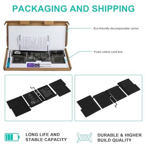 A2519 Battery Replacement for A2442 MacBook Pro 14 inch（2021），EMC 3650 8102 - size: A2519 12.20 4.92 0.94in