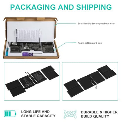 A2519 Battery Replacement for A2442 MacBook Pro 14 inch（2021），EMC 3650 8102 - size: A2519 12.20 4.92 0.94in