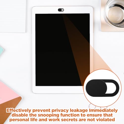 64Pcs Webcam Cover, Ultra Thin Laptop Camera Cover Slide for Laptop/Cell Phone/PC/Tablet PC Accessories Camera Blocker Slider, Great for Privacy - Black