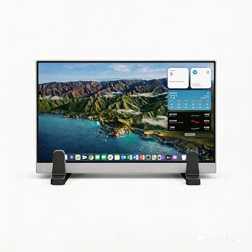 Ergonomic Vertical Laptop Stand – Space-Saving Cooling Laptop Stand for Desk Organization, Portable Stand, Compatible with MacBook Air Pro, Dell, HP, Lenovo, Tablets that Can Open 180°