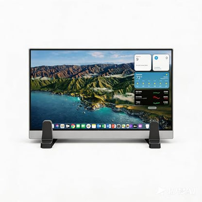Ergonomic Vertical Laptop Stand – Space-Saving Cooling Laptop Stand for Desk Organization, Portable Stand, Compatible with MacBook Air Pro, Dell, HP, Lenovo, Tablets that Can Open 180°