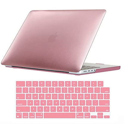 Se7enline Compatible with 2021/2022/2023/2024 MacBook Pro 16 inch Case Hard Shell Laptop Cover for 16-inch MacBook Pro Model A2485 A2780 A2991 A3403 M4 M3 M2 M1&Keyboard Skin,Rose Gold | 2 in 1 Matte Hard Shell Laptop Case with Keyboard Cover Anti-Scratch