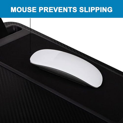 Portable Lap Desk With Pillow Cushion,with Anti-Slip Strip & Storage Function For Home Office Use As Computer Laptop Stand, Laptop Stand Portable Tray With Cushion, Built-In Mouse Pad With A Handle