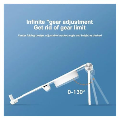 D33 Portable Laptop Cooling Bracket for 16'' Or Less Notebooks Cooler Stand W/ 2 Fan Foldable Air-Cooled Game Laptop Cooling Pad