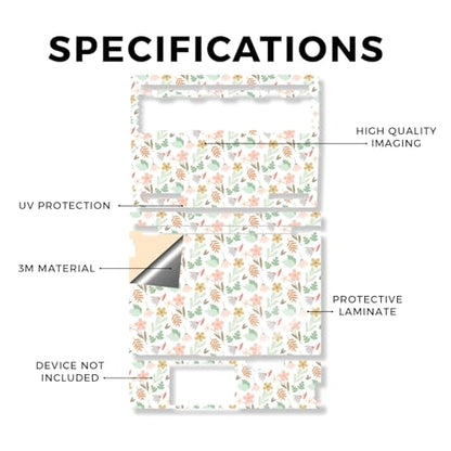 Laptop Skin Compatible with Lenovo Legion 5 Gaming Laptop (15IRX9) 2024 - Neutral Flowers - Premium 3M Vinyl Protective Wrap Decal Cover - Easy to Apply | Crafted in the USA - color: Neutral Flowers, size: Legion 5 Gaming (15IRX9) 2024 Full Cover Skin, st