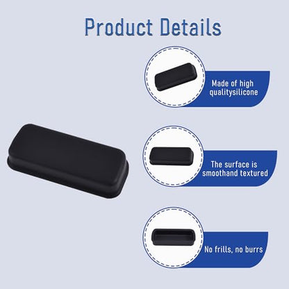 10 PCS DVI Port Anti-dust Plugs, Silicone Covers Caps Stoppers, Port Protector for PC Laptop Notebook Computers, 0.91 x 0.31 (LxW) - size: DVI/Black/10 PCS