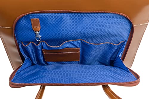 McKleinUSA W Series, Lake Forest, Top Grain Cowhide Leather, 15" Leather Ladies' Laptop Briefcase, Brown (94334) - color: Brown