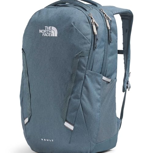 The North Face Women's Vault Everyday Laptop Backpack - Commuter Travel Bag, Water-Repellent, Spacious Main Compartment, Granite Grey Light Heather/Frost Grey, One Size - color: Granite Grey Light Heather/Frost Grey