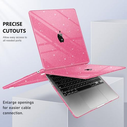 May Chen for 2026 MacBook Air 15 inch Case 2025 2024 2023 A3448 M5 A3241 M4 A3114 M3 A2941 M2 with Liquid Retina Display & Touch ID, Plastic Hard Shell with Keyboard Cover - Peach - color: Peach