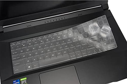 MSI Keyboard Cover - 2023 Stealth 17/16 Studio/Raider GE78HX GE68HX, Katana GF66 GF76 11UE 12UE/Sword 15 17/Pulse GL66 GL76 /Crosshair 15 16 17, Cyborg Modern 15/Creator M16/Prestige 16 Skin