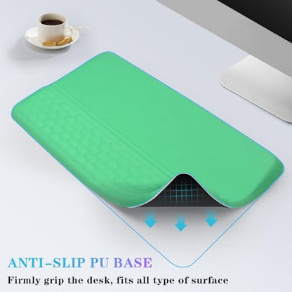 Computer Keyboard Stand with Wrist Rest, Ergonomic Tilted Keyboard Holder - Keyboard Riser with Wrist Pad - Keyboard Tray Support for Office Home - Green - color: Keyboard Stand - Green
