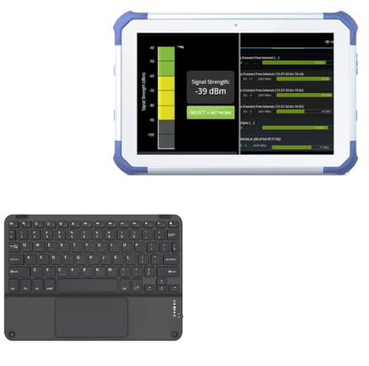 BoxWave Keyboard Compatible with Estone Technology MJ-100 - SlimKeys Bluetooth Keyboard with Trackpad, Portable Slim TouchPad - Jet Black