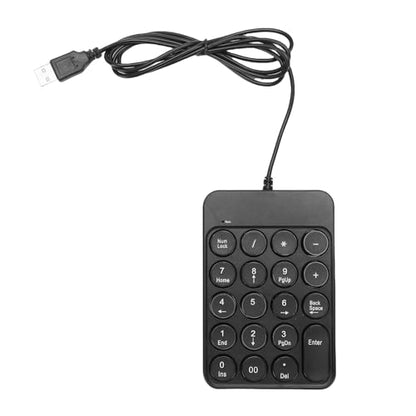 FILFEEL USB Wired Number Pad 19 Key Ergonomic Numeric Keypad with Round Keycaps for Laptop – Portable Desktop Calculator Keyboard for Accounting Finance Spreadsheets