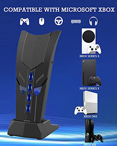4-Port USB Hub for PS5, High-Speed Splitter Expander Adapter Extension for PS5/PS4/PS3, Xbox One/360, Xbox Series, Switch, PC, Tablet, Mac, Mouse, Keyboard With USB Station