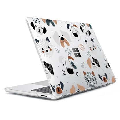 Case Compatible with Microsoft Surface Laptop 13.8-inch Touchscreen 2024 (7th Edition) Model 2036, Plastic Hard Shell Case + Keyboard Cover + Screen Protector + Webcam Cover, Funny Dog - color: Funny Dog