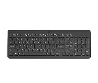 HP 220 Wireless Keyboard - 2.4GHz Connectivity w/Data Encryption - Low-Profile Chiclet Keys - Win/Mac - Laptop, PC Compatible - Shortcut Keys & Num Pad - LED Num, Caps, & Scroll Lock (‎‎805T2AA#ABA) - size: Full Size, style: Keyboard