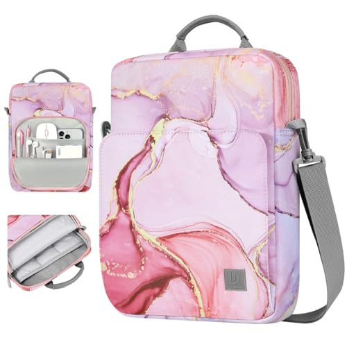 Dadanism 9-11 Inch Tablet Sleeve Bag Carrying Case with Shoulder Strap | Fits iPad (A16) 11", iPad 10th Gen 10.9", iPad Air M4/Pro M5 11", iPad 9/8/7th 10.2", Galaxy Tab A11+ Plus 11", Cloudy Pink - color: Cloudy Pink, size: 9-11 Inch