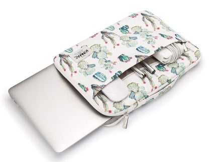 Kinmac 360° Heavy Duty Protective Laptop Sleeve Case Bag Cover with Handle for MacBook Air 13 inch,iPad Pro 13 inch and 13.3 inch HP,Dell,Lenovo,Asus,Acer Laptop (Cactus) - color: Cactus, size: 12 inch-13.3 inch