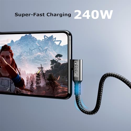 USB C 4 Extension Cable, with Thunderbolt 4 Cable, 240 W Charging, 40 Gbps Data, 8K @ 60Hz 4K, PD3.1, USB C Female, for Hub, Dock MacBook, SSD - size: Extension 40G 240W 0.5M