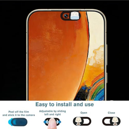 6Pcs 6 Styles Laptop Camera Cover Cartoon Privacy Guard Accessories, Phone Front Camera Blocker 0.04 Inch Ultra Thin for Laptop Desktop Computer Tablet Notebook Mini PC Home Office Use - color: Mixed Shapes-2