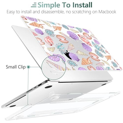 TWOLSKOO Compatible with MacBook Pro 14 inch Case M5 2026 2025-2021 Release M4 M3 M2 M1 Pro/Max Chip, Plastic Hard Shell & Keyboard Cover & USB C to USB Adapter & Screen Film, Colorful Shells - color: Colorful Shells