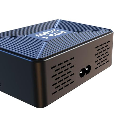 210W USB C Charger, Graaci GaN 5-Port PD3.1 140W 100W PPS Fast Charging Station, Type C Laptop Wall Charger Power Adapter for MacBook Pro/Air M2, iPhone 15 Pro, Galaxy S23 Ultra, Pixel 8, Steam Deck